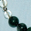 Moss Agate and Citrine Gemstones with Paw Print Charm B010