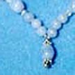 Blue Lace Agate Gemstone Necklace N004