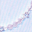 Rose Quartz Gemstones with Sterling Silver Star Necklace N016